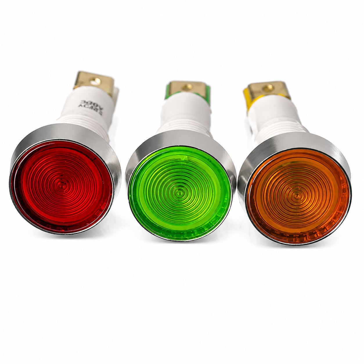Panel Mount Indicators 10mm chrome bezel