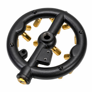 20-Jet Cast Iron Gas Burner: High-Power Commercial Cooking (110,000 BTU)