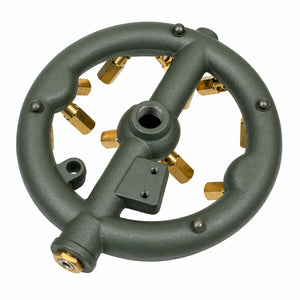 20-Jet Cast Iron Gas Burner: High-Power Commercial Cooking (110,000 BTU)