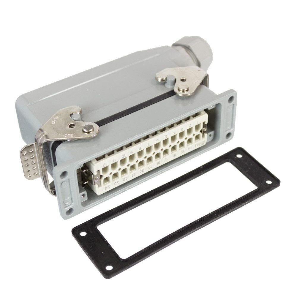 24 Pin Cable Interface Harting Type Aviation Connector Han 24 Pin 16A 500V | UNDER CONTROL ...