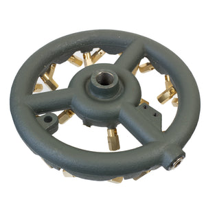 32-Jet Cast Iron Gas Burner: High-Power Commercial Cooking (Up to 147,000 BTU)