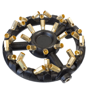 32-Jet Cast Iron Gas Burner: High-Power Commercial Cooking (Up to 147,000 BTU)