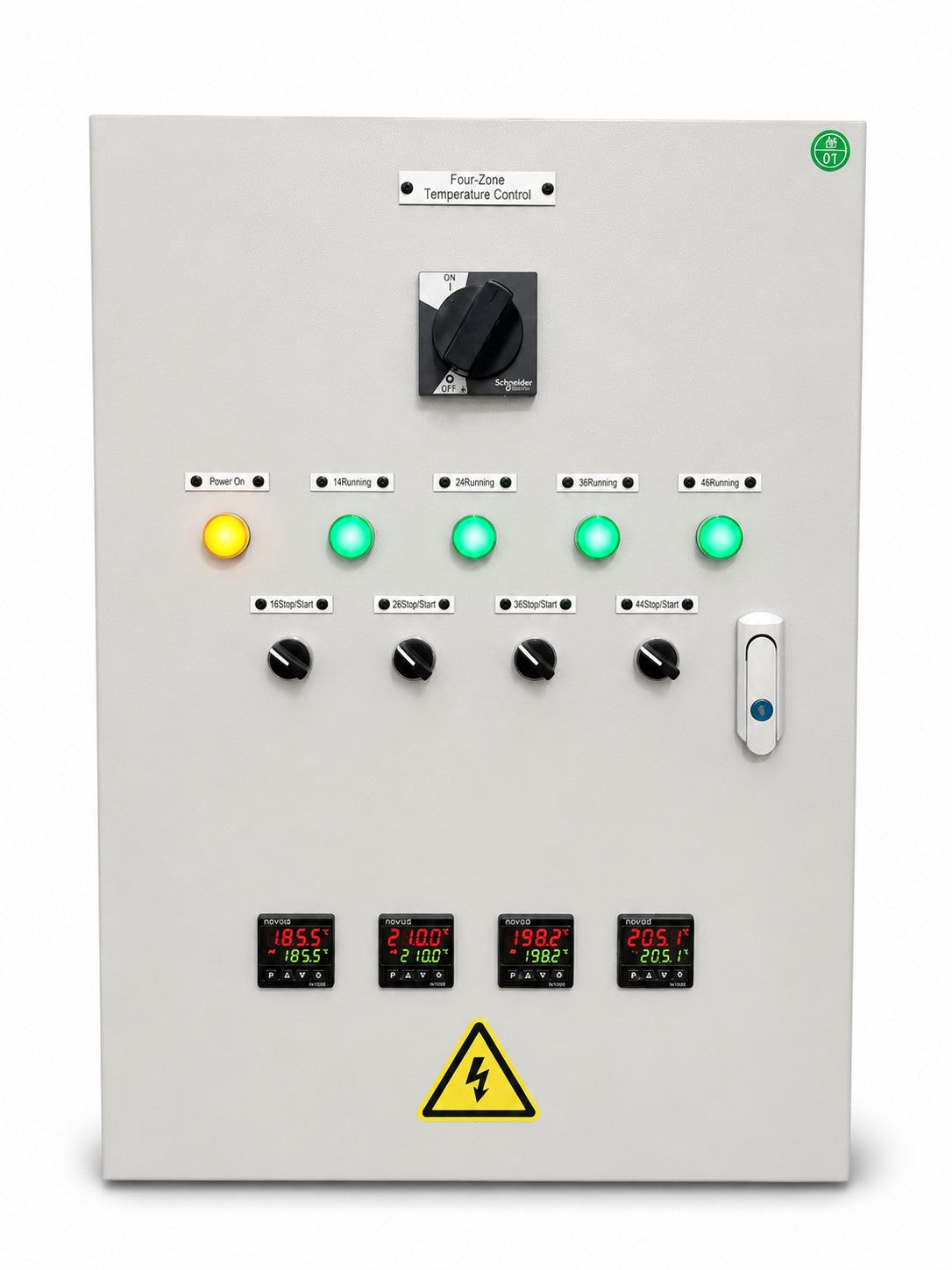 Four-Zone Temperature Control Panel – Single or Three Phase