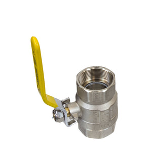1.1/2" Ball Valve Yellow Handle – PN25, DN35, EN331