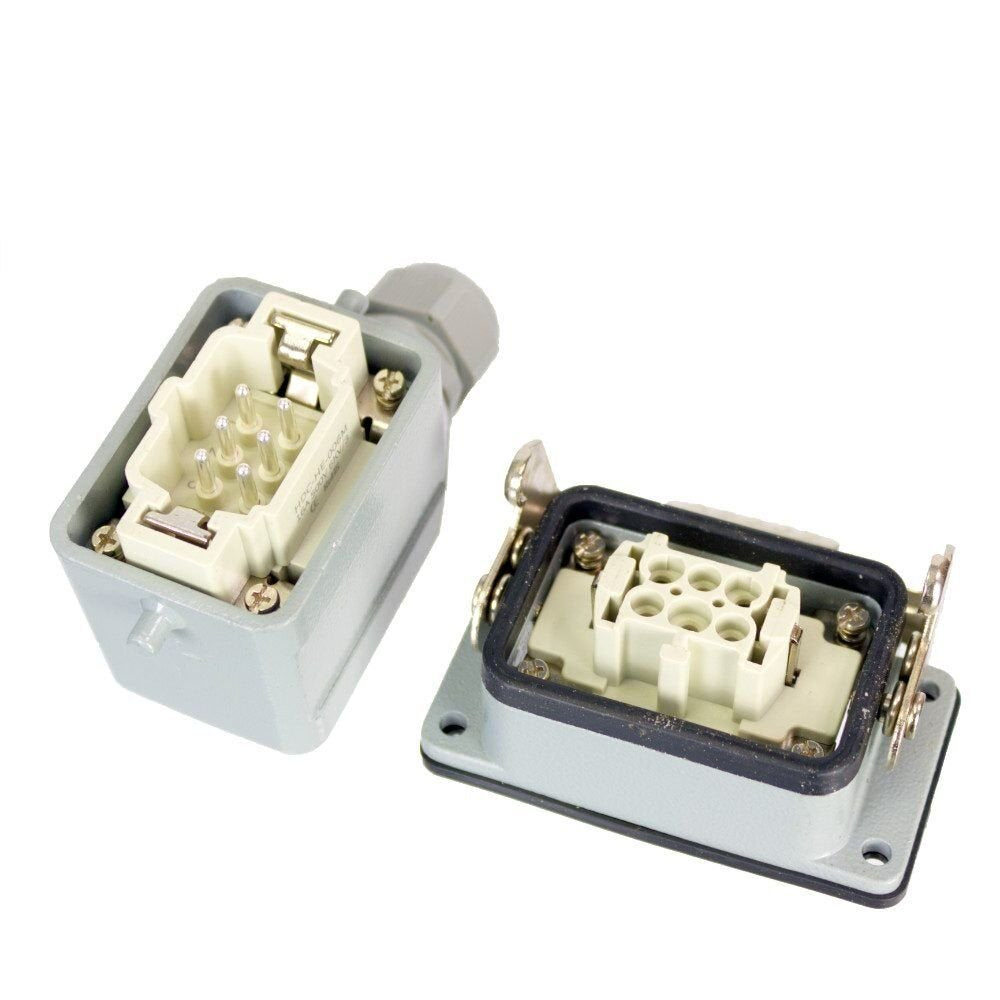 Han Pin 6 Pin Electrical Connector Buy Panel Mount USB Type C Female Connector