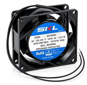Axial Fans 80x80x25mm 230vac