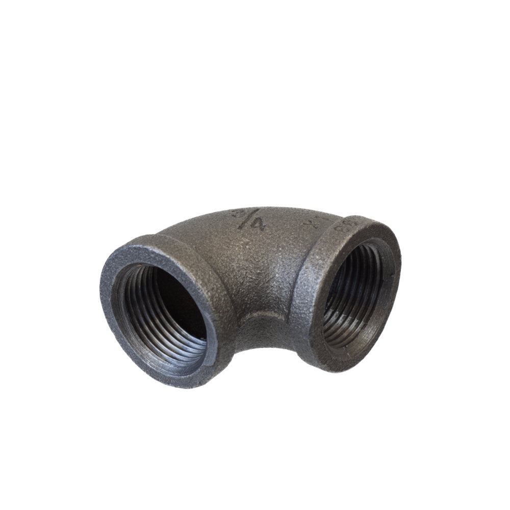 Elbow 90° Female/Female Black Malleable Iron BSP