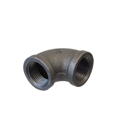 Elbow 90° Female/Female Black Malleable Iron BSP