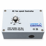 Fan speed controller for commercial kitchen