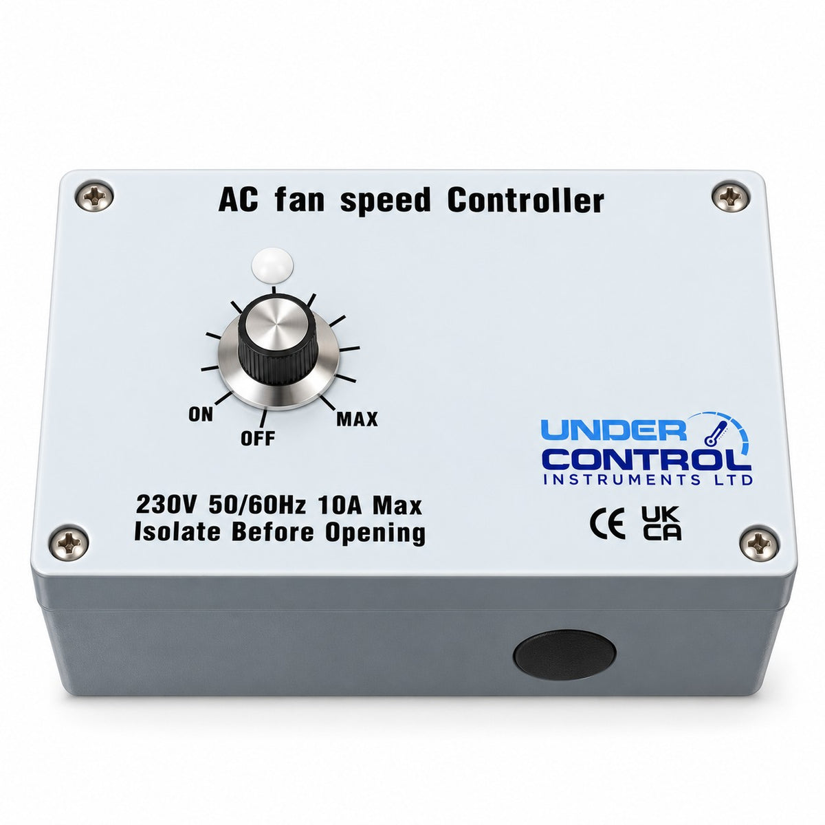 Fan speed controller for commercial kitchen