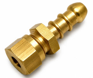 Fulham Gas Nozzle – 10mm Diameter × 24mm Long with 6mm or 8mm Compression Fitting