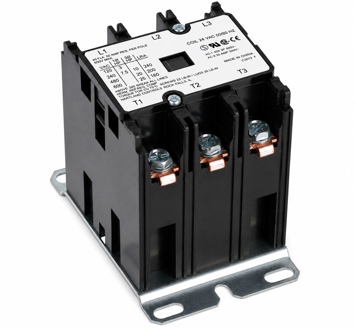 Henny Penny HP29509 24V Coil 3-Pole Contactor – Replaces HP29510