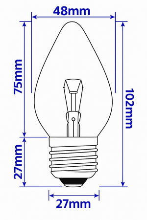 Henny Penny Hatco Shatterproof 60w bulbs 6 Pack