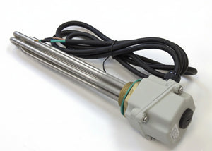 Immersion Heater: 3kW 230V | 240mm SUS316 Element | G1¼" Brass Plug | Inc. Thermostat