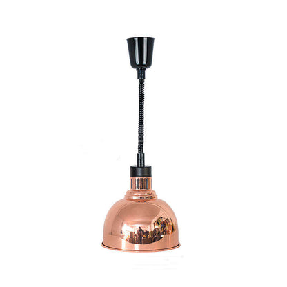Buffalo Retractable Heat Shade (Copper Finish) | 250W Commercial Food Warmer Lamp
