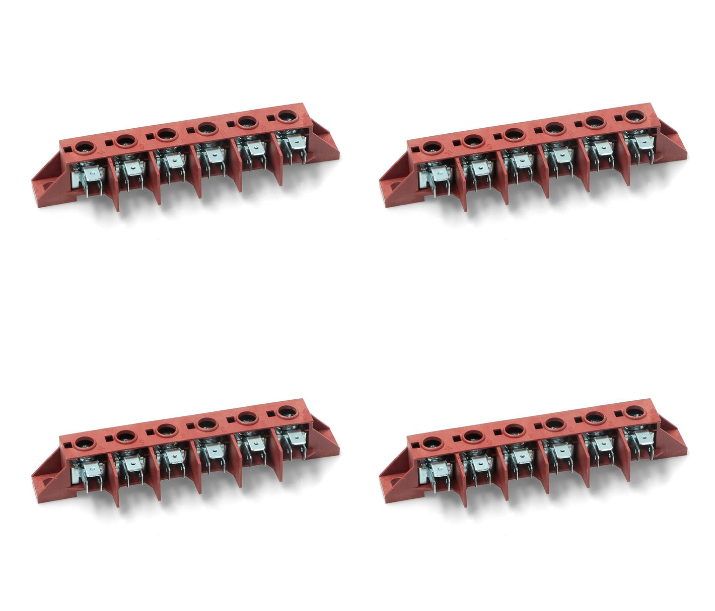 Universal 6 Pole Screw Mounted Oven Terminal Connector Block 40a/450v (4 Pack)