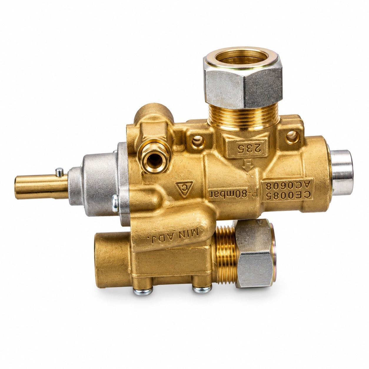 PEL 23S Gas Control Valve with Fittings Kit – M28 Inlet x M24 Outlet