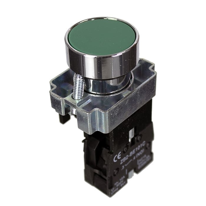 22mm Latching Push Button Switch | 10A | NO/NC | Multiple Colours