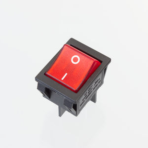 Double Pole Rocker Switch Red, 20A, DP, Off-On