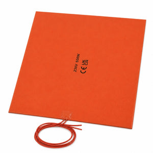 Silicone Heater Mat 480 x 480mm – 500W 230V Flexible Heating Pad