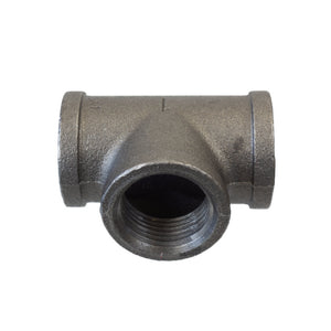 Equal Tee 90° Black Malleable Iron BSP
