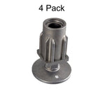 Adjustable 30x30mm table foot insert flanged stainless steel heavy duty catering table leg