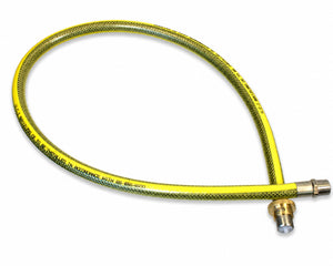 Straight Bayonet Cooker Hose EN14800 – 1/2" x 1250mm Stainless Steel Gas Hose