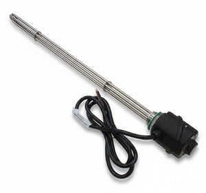 Immersion Heater 12kW 400V – G1½" Stainless Steel, Incoloy 800 Elements, Thermostats, 850mm Immersion Depth