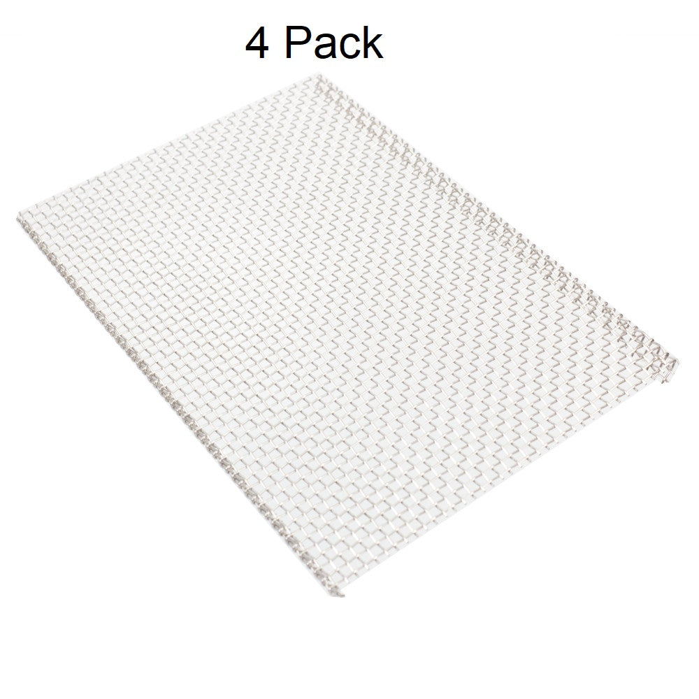 Archway Kebab Burner Mesh 4-Pack (240 x 155mm): High-Temperature Stainless Steel Value Pack