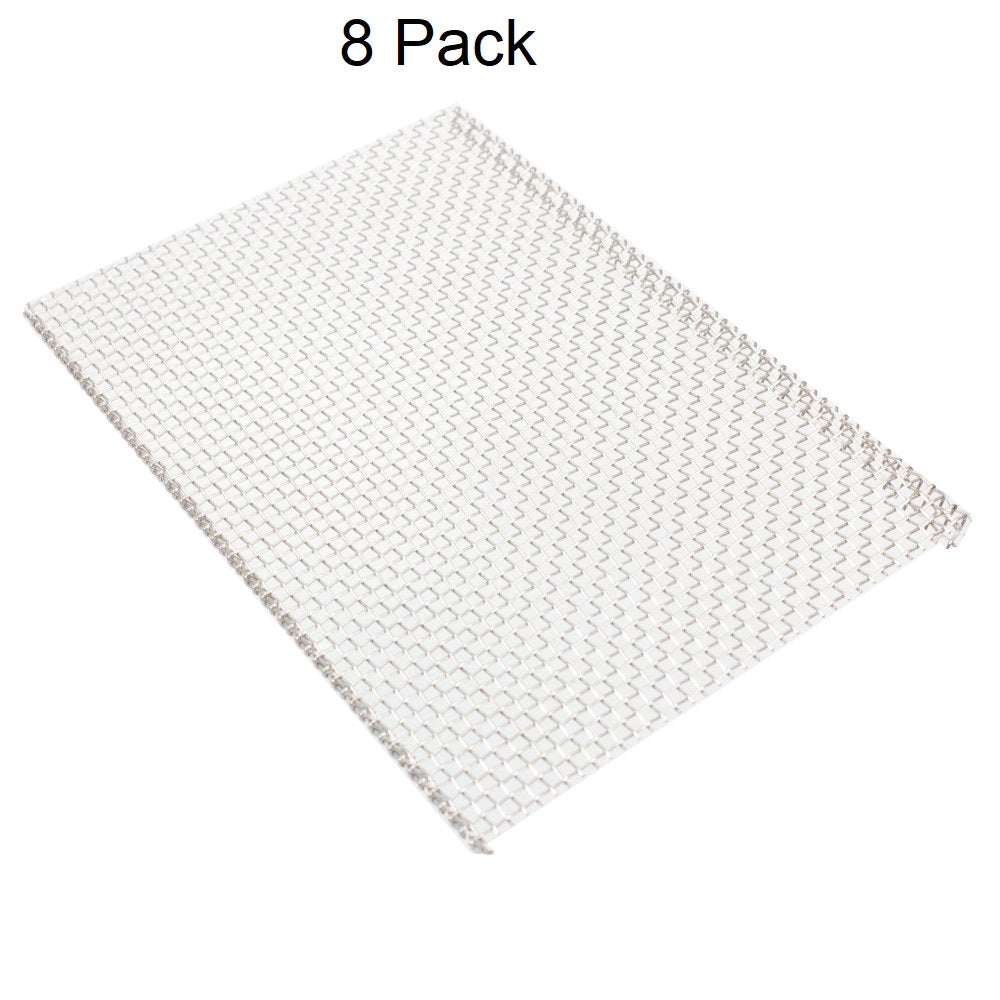 Archway Kebab Burner Mesh 8-Pack (240 x 155mm): High-Temperature Stainless Steel Bulk Pack