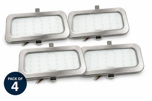 LED Hood Light – Stainless Steel, 12W, 6500K (93x190mm) – Pack of 4