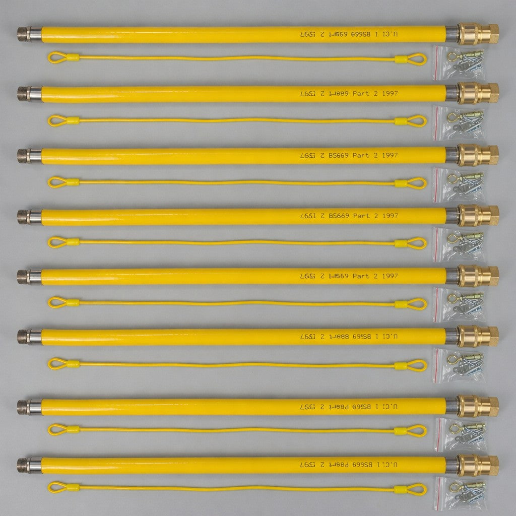 10 Pack – Commercial Caterhose 1/2" x 1m Gas Hose (Bulk Buy & Save)