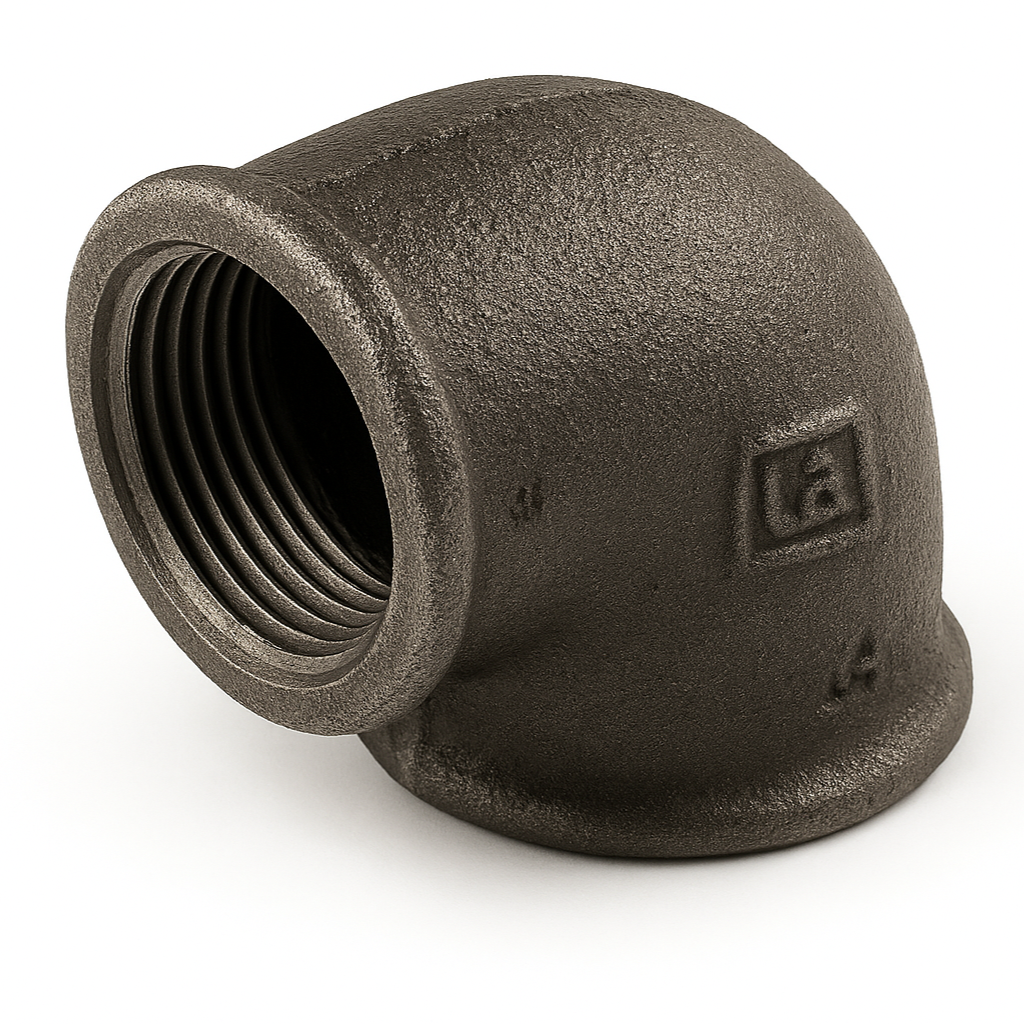 Reducing Elbow 90° Female/Female BSP Black Malleable Iron