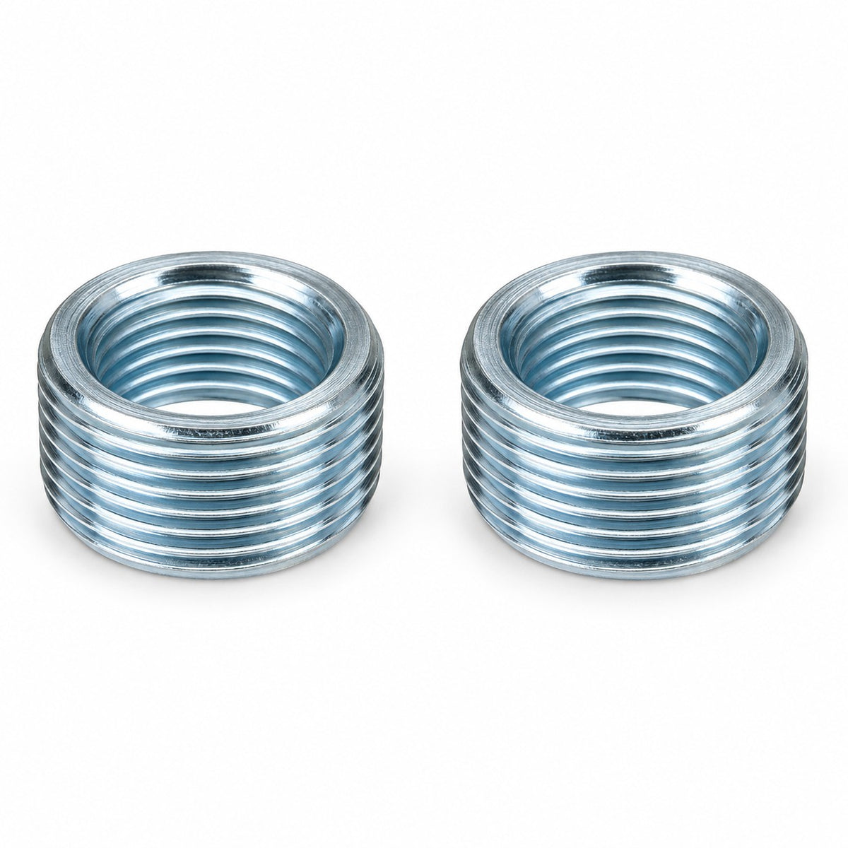 Stainless Steel 1/2" to 3/8" BSP Reducing Bushes – Gas Valve Pipe Reducers – Pack of 2