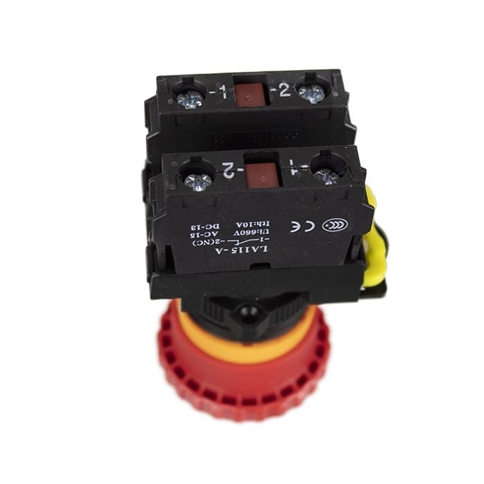 Emergency Mushroom Stop Button | UNDER CONTROL INSTRUMENTS LTD