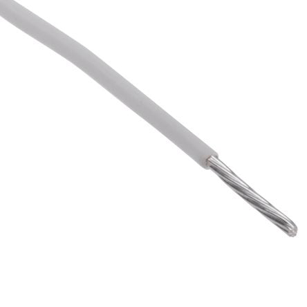 White High-Temperature PFA Wire (Silver-Plated Copper) | 600V, 250°C | 100m Roll