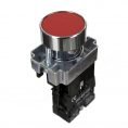 Push button latching red